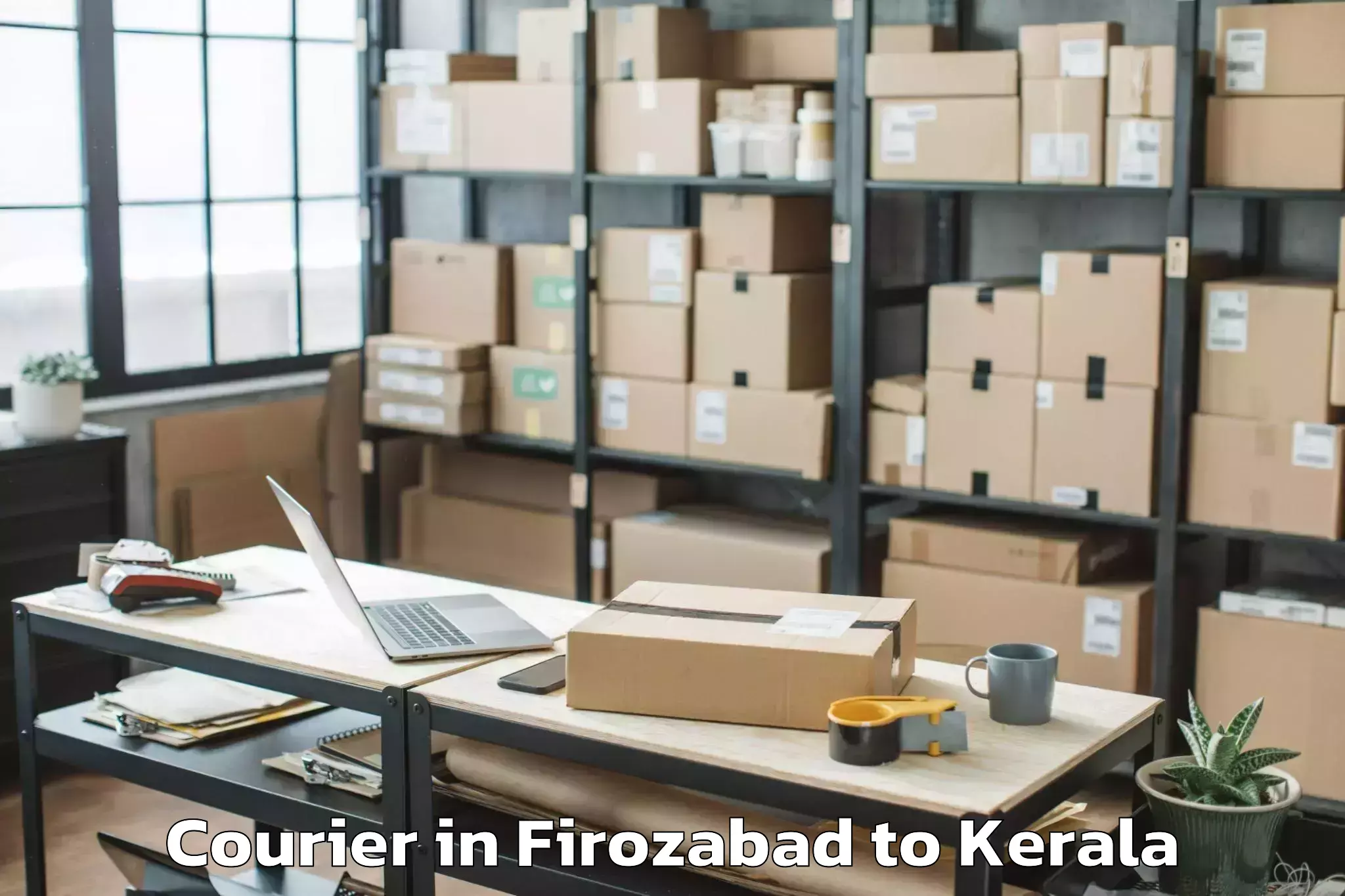 Top Firozabad to Poojapura Courier Available